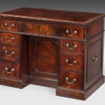 George II Mahogany Knee Hole Desk