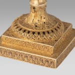 Pair of Anglo-Indian Filigree Parcel Gilt Cassolettes after the model by Matthew Boulton