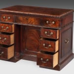 George II Mahogany Knee Hole Desk