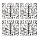 Set of Four Renaissance Wrought Iron Grilles