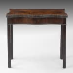 Coulborn antique George II carved mahogany card table