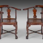 Pair of Chinese Export Padauk Chairs