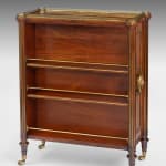Regency Rosewood Double-sided Bookcase attributed to George Oakley