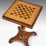 George IV Rosewood Satinbirch and Maple Games Table