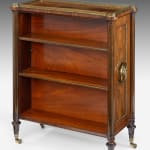 Regency Rosewood Double-sided Bookcase attributed to George Oakley