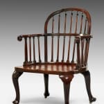 George II Mahogany Spindle-Backed Armchair