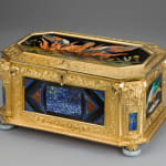 antique Coulborn The Wertheimer Phoenix Casket Pietra Dura mounted ormolu casket Samson Wertheimer