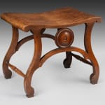 Coulborn antiques mahogany stool attributed to Chippendale