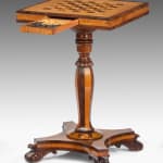 George IV Rosewood Satinbirch and Maple Games Table