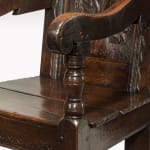 Coulborn antique Charles II Joined Oak Yorkshire Armchair