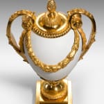 George III Opaque Glass Ormolu-Mounted Vase by Matthew Boulton