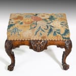 George II Carved Walnut Stool