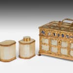 George III ‘Aventurine’ and Mother of Pearl Ormolu Tea Caddy Attributed to James Cox