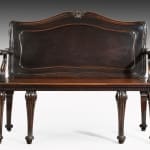 George III Mahogany Hall Bench John Linnell