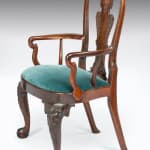 Coulborn antique 18th Century Chinese Export Carved Huang Huali Armchair