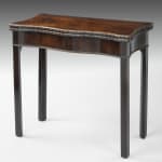 Coulborn antique George II carved mahogany card table