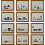 Set of Twelve Chinese Export 'Marriage Procession' Paintings