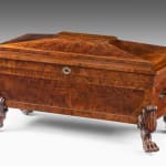 Regency Mahogany Sarcophagus Wine Cooler