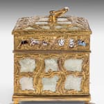 George III ‘Aventurine’ and Mother of Pearl Ormolu Tea Caddy Attributed to James Cox