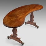 Regency Kidney-shaped Mahogany Writing Table