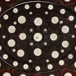 Anglo-Indian Ivory Mounted and Incised Lacquer Dressing Mirror