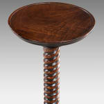The Harewood House Chinese Export Carved Padouk Torchères