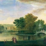 Chinese-Export Reverse-Painted Mirror