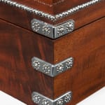 Coulborn antique Mahogany and Cut Steel Ballot or Letter Box Attributed to Martin-Guillaume Biennais