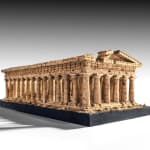 Coulborn antique Carved Cork ‘Grand Tour’ Souvenir Model Temple of Hera Zeus Domenico Padiglione