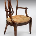 antique Coulborn George III Carved Mahogany Armchair Linnell Chippendale