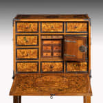 Coulborn antiques 17th century marquetry fall front cabinet on stand