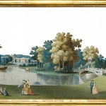 Chinese-Export Reverse-Painted Mirror