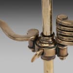 7195 Twin-branch Brass Candelabrum with Extending Arms