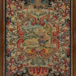 Needlework picture of a Cybele