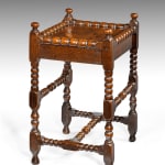 Coulborn antique Charles II Bobbin-turned Joined Oak Table