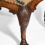 George II Carved Walnut Stool