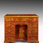George II Scarlet Japanned Kneehole Chest Giles Grendey