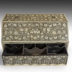antique Coulborn Anglo Indian Bureau with ivory inlay, Vizagapatam