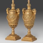 Pair of Anglo-Indian Filigree Parcel Gilt Cassolettes after the model by Matthew Boulton