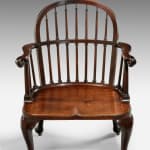 George II Mahogany Spindle-Backed Armchair