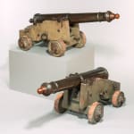 Pair of Armstrong-Frederick pattern half-pounder Bronze Cannon