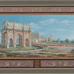 Tomasso Bigatti (Italian, active circa 1800)- The Arch of Constantine; The Basilica of Maxentius in Rome; Ponte Milvio, Rome; The Temple of Vesta, Tivoli