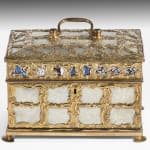 George III ‘Aventurine’ and Mother of Pearl Ormolu Tea Caddy Attributed to James Cox