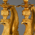 Pair of Griffin Candlesticks after the design by William Chambers (1726-96)