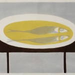 William Scott, Fish on a Plate, 1951