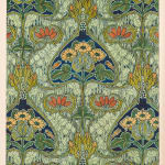 Frederick Burrows, Design for silk for the National Competition, 1902