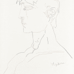 Robert Colquhoun, Head of a Man in Profile, c.1959
