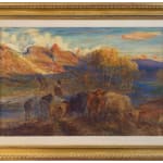 Joseph Denovan Adam RSA RSW, Evening, Strathspey (or The Glory of the Dying Day), c.1891