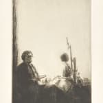 James McBey, Artist and Model (self-portrait), 1925