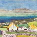 Derek Clarke RSA RSW, Lettermacaward, Donegal - Farm and Bay, 1938
